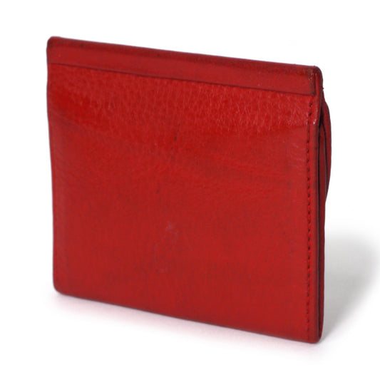 Old Dior オバールロゴ総革コインケース(赤)