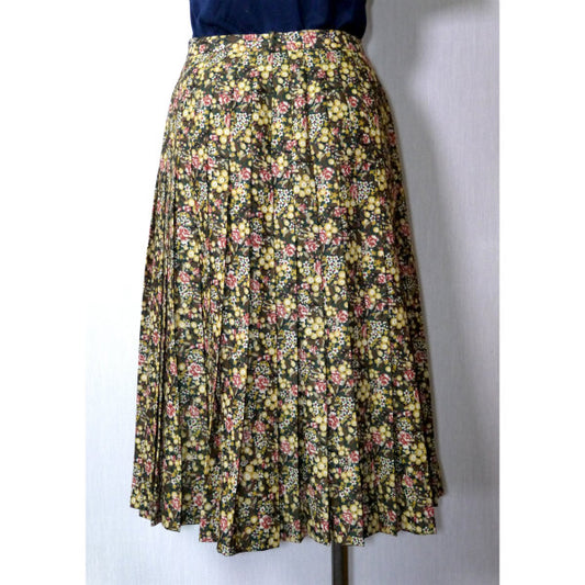 Old Dior 花柄プリーツスカート