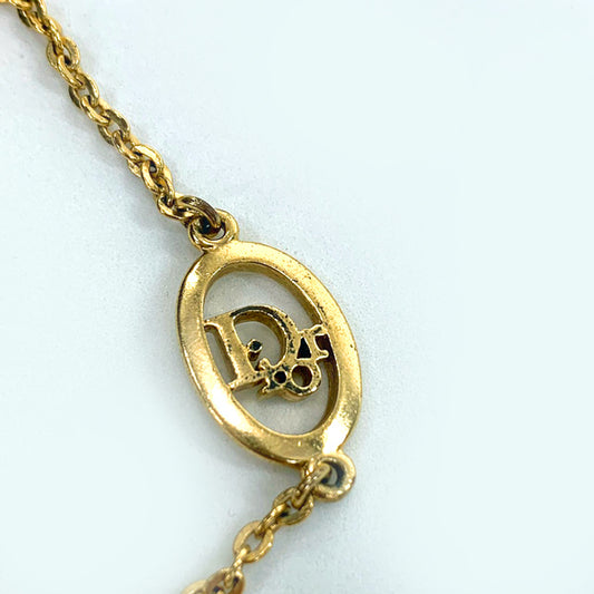 C.Dior オーバルロゴカットアウト ブレスレット(ゴールド)