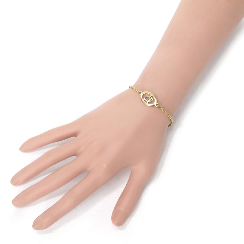 C.Dior オーバルロゴカットアウト ブレスレット(ゴールド)