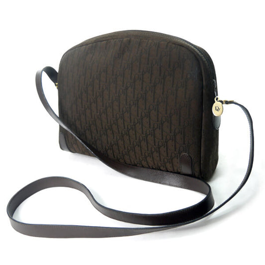 OLD Dior トロッター柄 半円斜め掛けショルダー(茶)