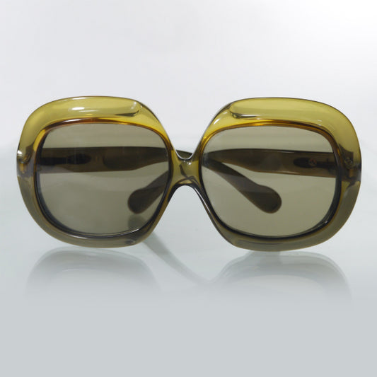 Old Dior ビッグフレーム70sサングラス(青×黄)