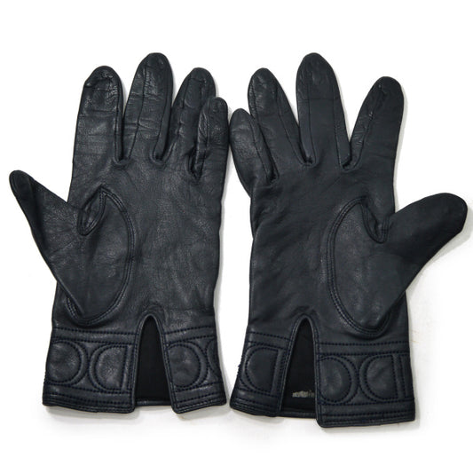 Old Dior CDロゴ レザー手袋(黒)