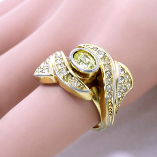 C.Dior イエローストーン リング(ゴールド/12号)