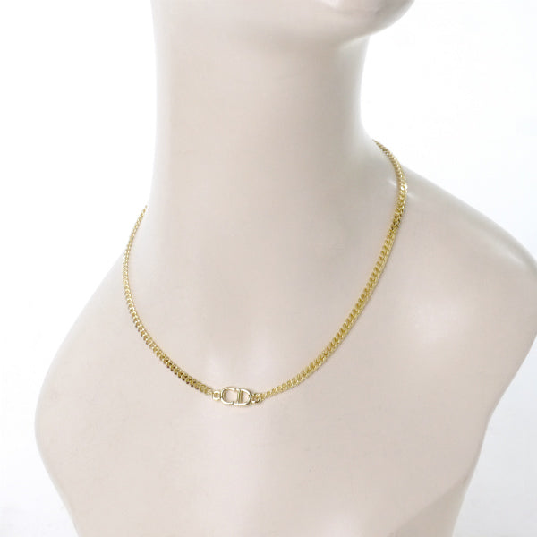 C.Dior CDロゴチェーンネックレス(ゴールド)