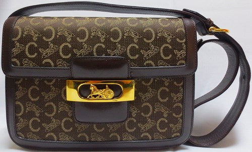 Old Celine(馬車柄)ショルダー(茶)