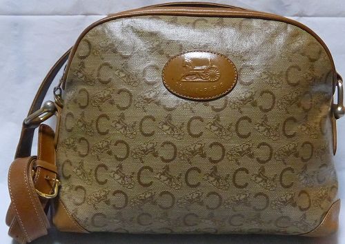 Old Celine馬車柄ショルダー(ベージュ)