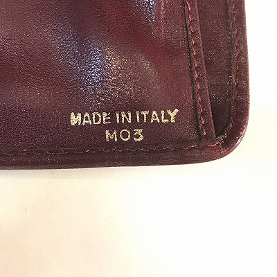OLD CELINE ジャガードがま口財布(ボルドー)