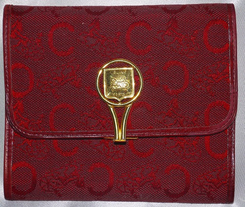 Old Celineボルドーワイン馬車柄財布