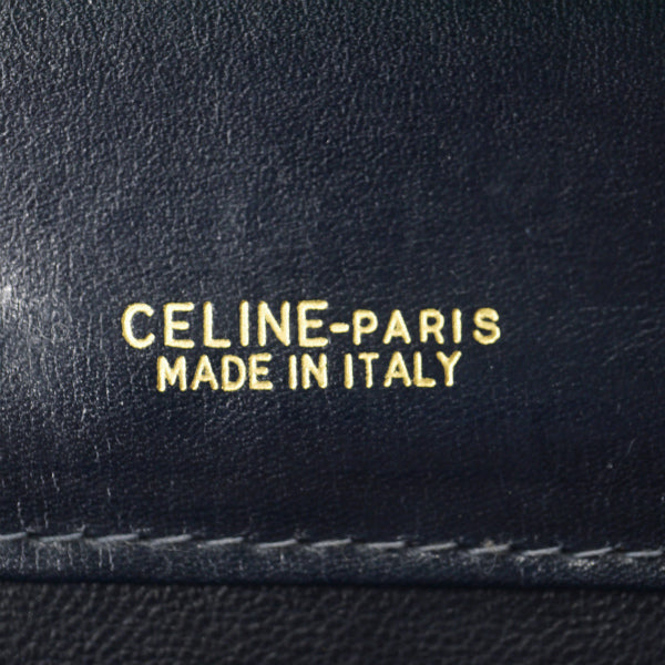 OLD CELINE 馬車金具ジャガード ワンショルダー(紺)