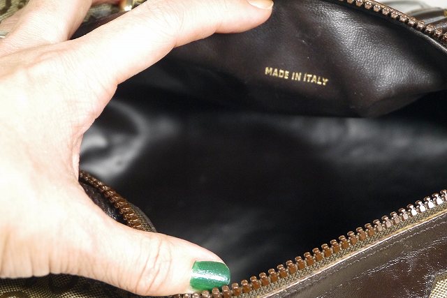 Old Celine(馬車柄)ボストン(茶)