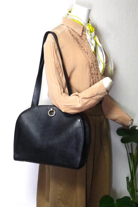 Old Celine 半円トートバッグ(黒)