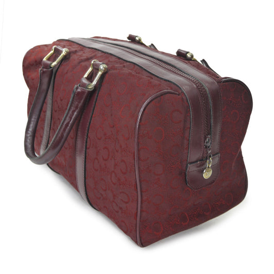 OLD CELINE 馬車柄ジャガードボストン(ボルドー)