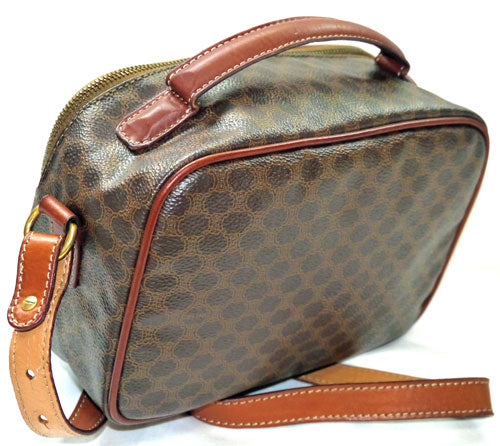 Old Celine マカダム柄2Wayハンドバッグ(茶)