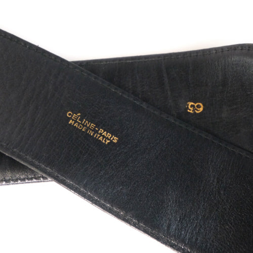 OLD CELINE ヴィンテージ 馬車本革ベルト(黒・太)