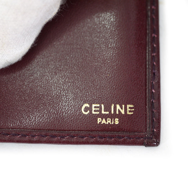OLD CELINE 馬車柄チェーンバッグ&折財布セット(ボルドー)