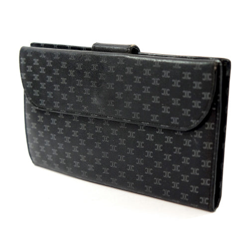 Old Celine レトロ!マカダム長財布(黒)