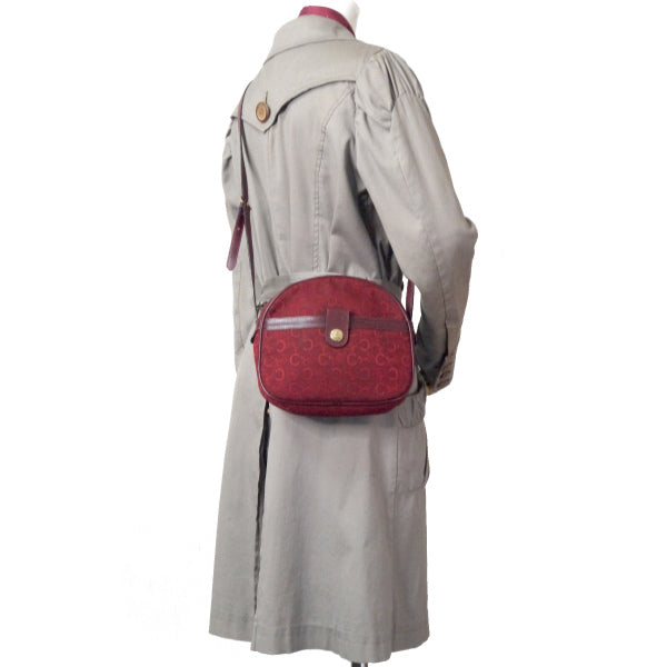 OLD CELINE 馬車柄ラウンドミニショルダー(ボルドー)