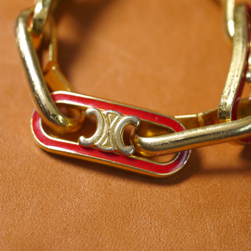 OLD CELINE ゴールドマカダムブレスレット