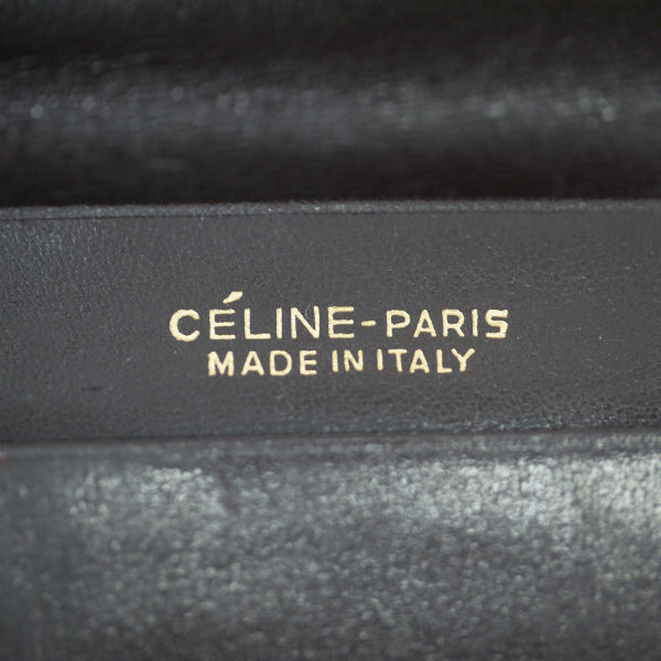OLD CELINE マカダム柄スエード長財布(濃茶)