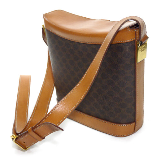 OLD CELINE マカダム柄マンテルチェーン バケツショルダー(濃茶)