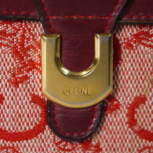 OLD CELINE ジャガード財布(赤・馬車柄)