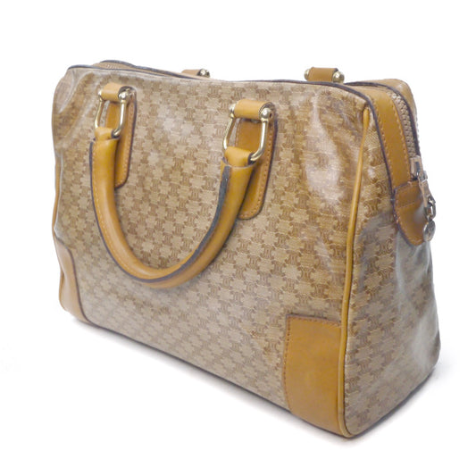 OLD CELINE マカダム柄スクエアボストンバッグ(ベージュ)