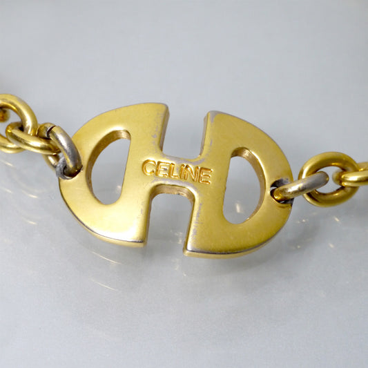 CELINE ビットチェーン ブレスレット(ゴールド)