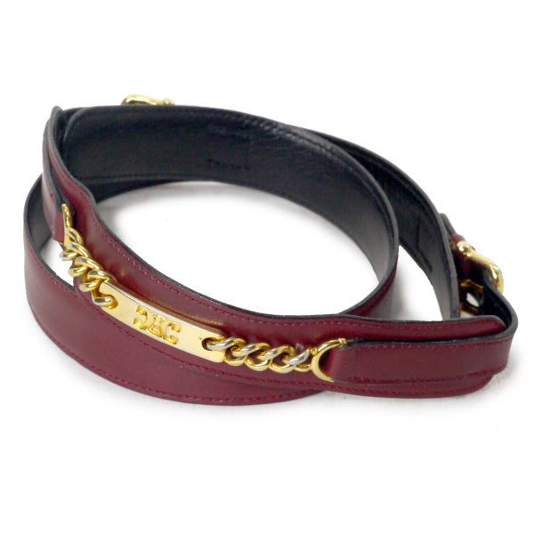 OLD CELINE チェーンデザイン マカダムベルト（ボルドー） – Vintage