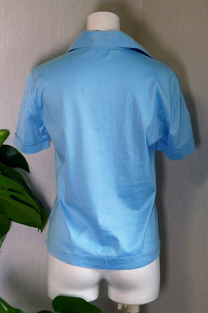 OLD CELINE 半シャツ(水色)