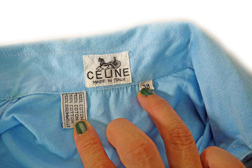 OLD CELINE 半シャツ(水色)