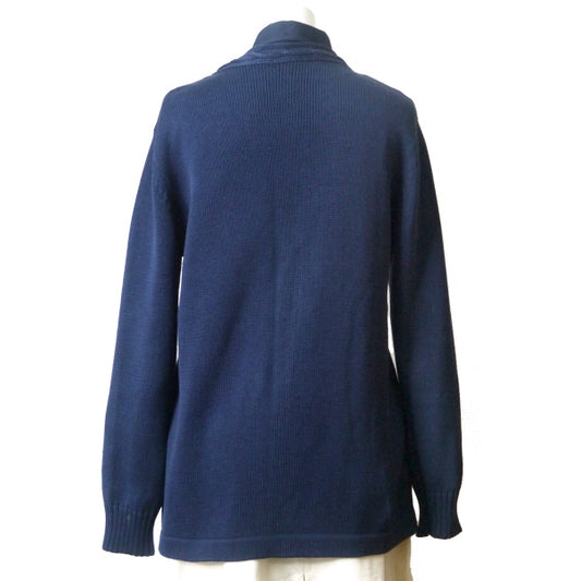 OLD CELINE Vネックファスナー春カーディガン(紺)