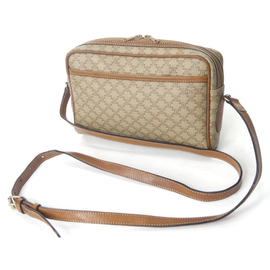 OLD CELINE マカダム柄スクエアミニショルダー(ベージュ)