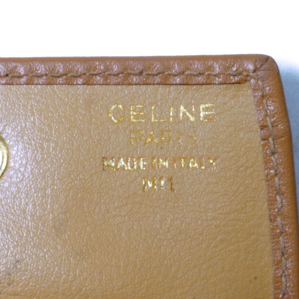 OLD CELINE マカダム柄コインケース(ベージュ)