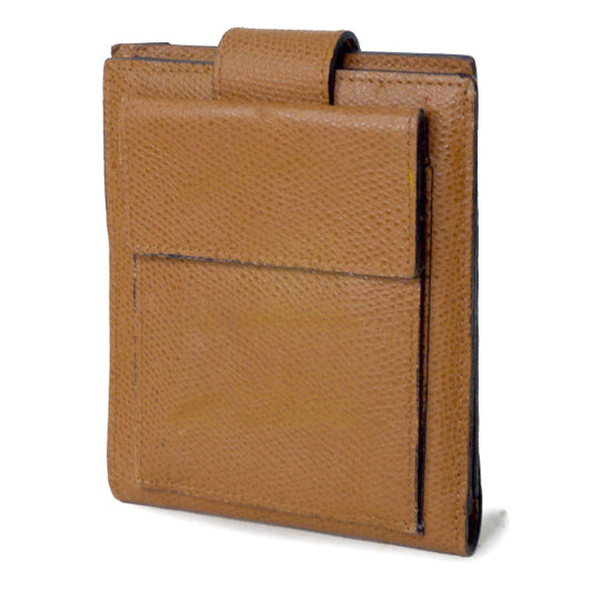 OLD CELINE シボレザーコンパクト折財布(キャメル)