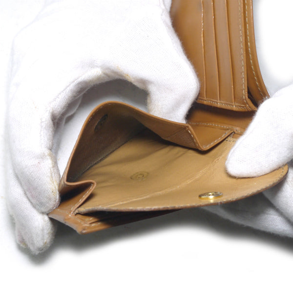 OLD CELINE マカダムコンパクト折財布(ベージュ)