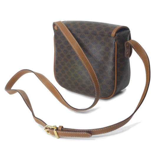 OLD CELINE マカダム柄ミニポシェット(茶)