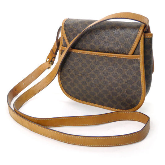 OLD CELINE マカダム柄 ロゴリングミニショルダー(茶)