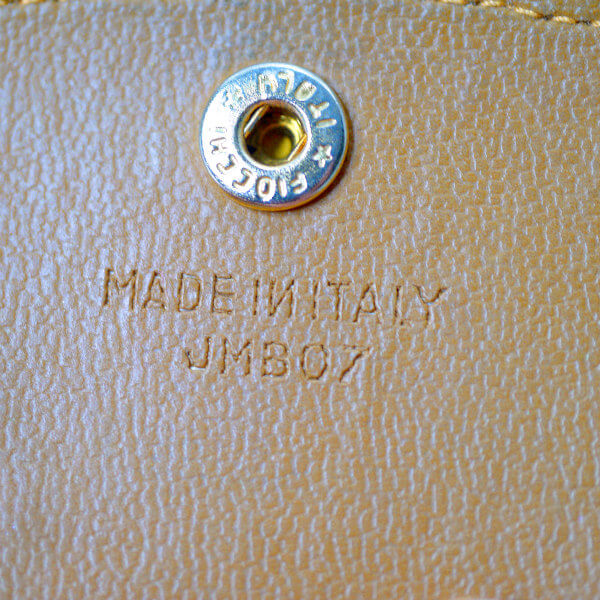 OLD CELINE マカダム柄ラウンド折財布(ベージュ)