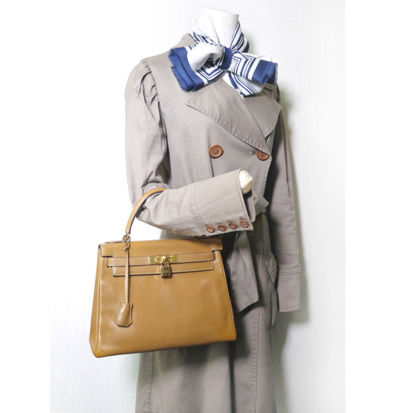 HERMES 62sケリー28(キャメル・内縫い)