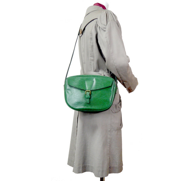 LOUIS VUITTON エピ ジュヌフィーユ25 ショルダーバッグ(緑)
