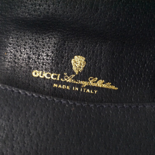 OLD Gucci シェリーメガネ・ペンケース(青)