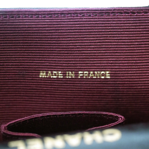 OLD CHANEL WフラップWチェーンバッグ(黒)