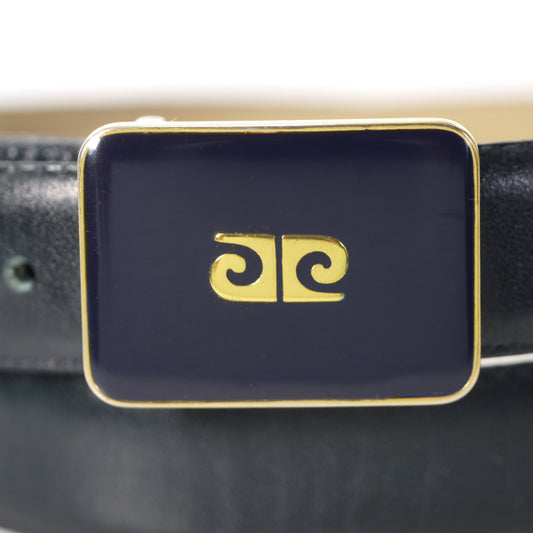 Pierre cardin ロゴバックル レザーベルト