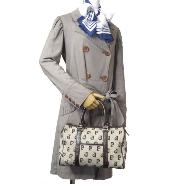 Pierre cardin Pロゴボストンバッグ(茶)