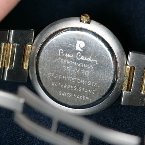 Pierre cardin 蛇腹コンビカラー80s 腕時計