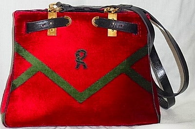 Roberta ヴィンテージ モケット ハンドバッグ