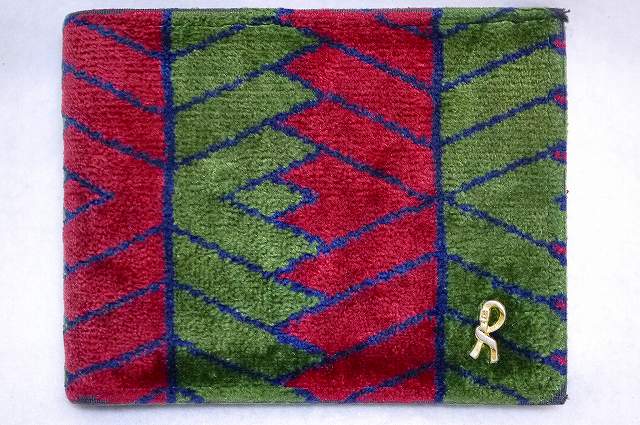 Roberta ヴィンテージ モケット2つ折れ財布(モザイク柄)