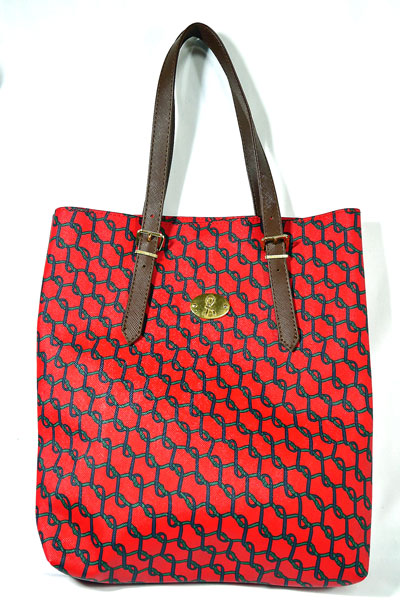 Roberta 鎖柄トート(赤)