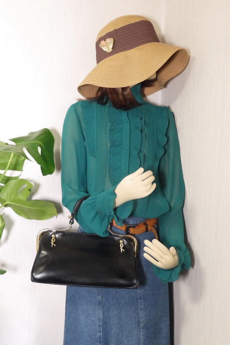 Roberta カラベラ ハンドバッグ(黒)